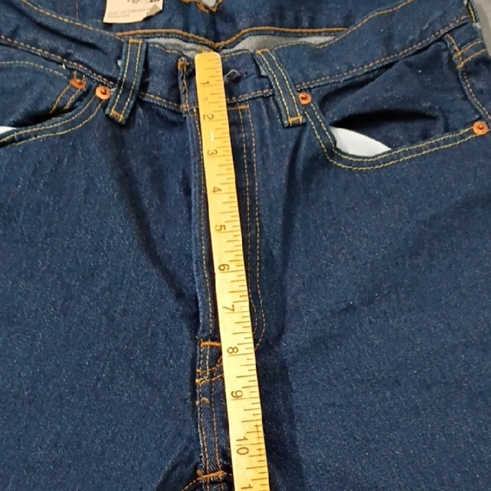 Levi's 501 Men's Dark Blue Straight Jeans Button Fly Size 32 - Picture 8 of 11